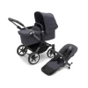 Bugaboo Donkey 5 mono complete - stormy blue/graphite stel- Søskende/Tvillingevogne|Kombivogne Med Ergonomiske Sæder