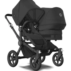 Bugaboo Donkey 5 søskendevogn complete - midnight black/black stel- Søskende/Tvillingevogne