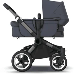 Bugaboo Donkey 5 søskendevogn complete - stormy blue/graphite stel- Søskende/Tvillingevogne