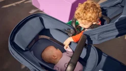 Bugaboo Donkey 5 søskendevogn complete - grey melange/graphite stel- Søskende/Tvillingevogne