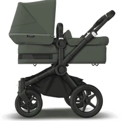 Bugaboo Donkey 5 søskendevogn complete - forest green/black stel- Søskende/Tvillingevogne