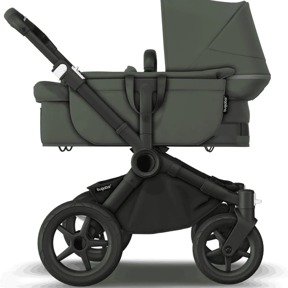 Bugaboo Donkey 5 søskendevogn complete - forest green/black stel- Søskende/Tvillingevogne