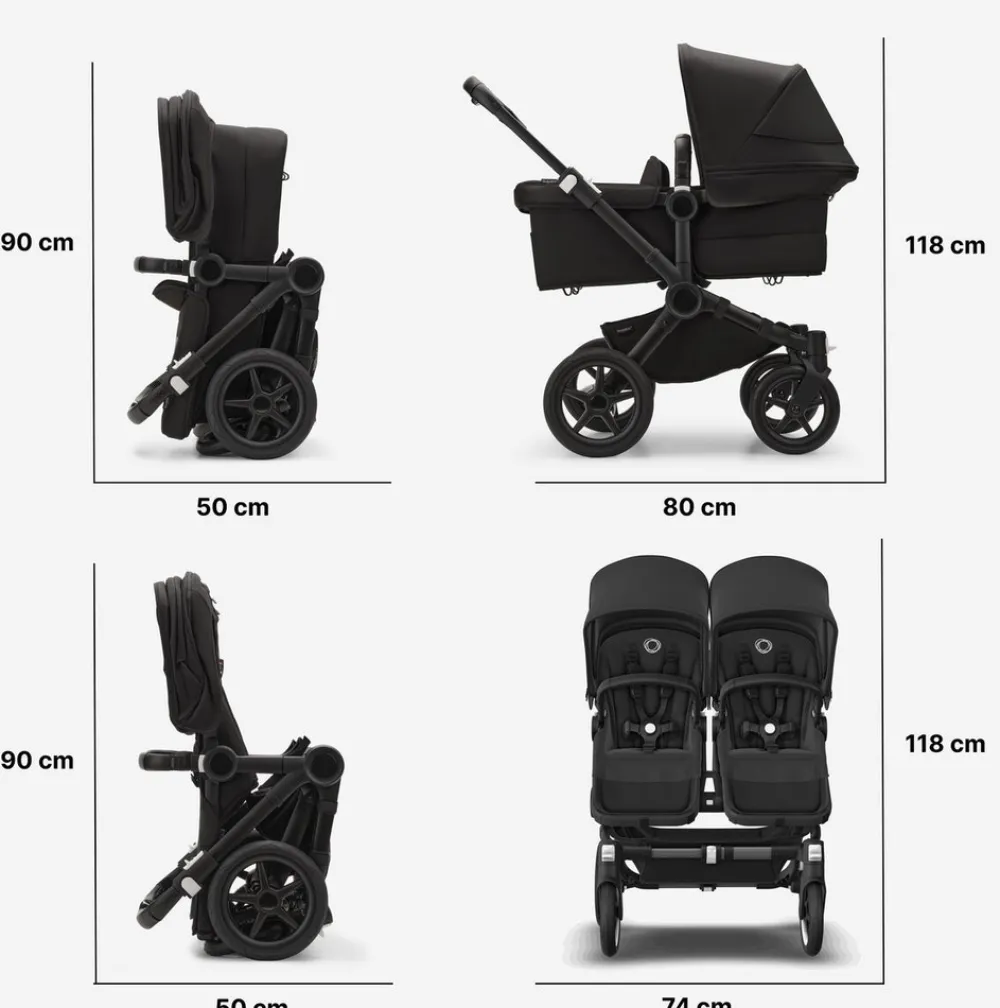 Bugaboo Donkey 5 Twin - desert taupe- Søskende/Tvillingevogne