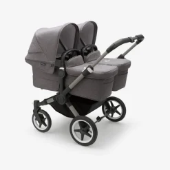 Bugaboo Donkey 5 Twin - grey melange- Søskende/Tvillingevogne