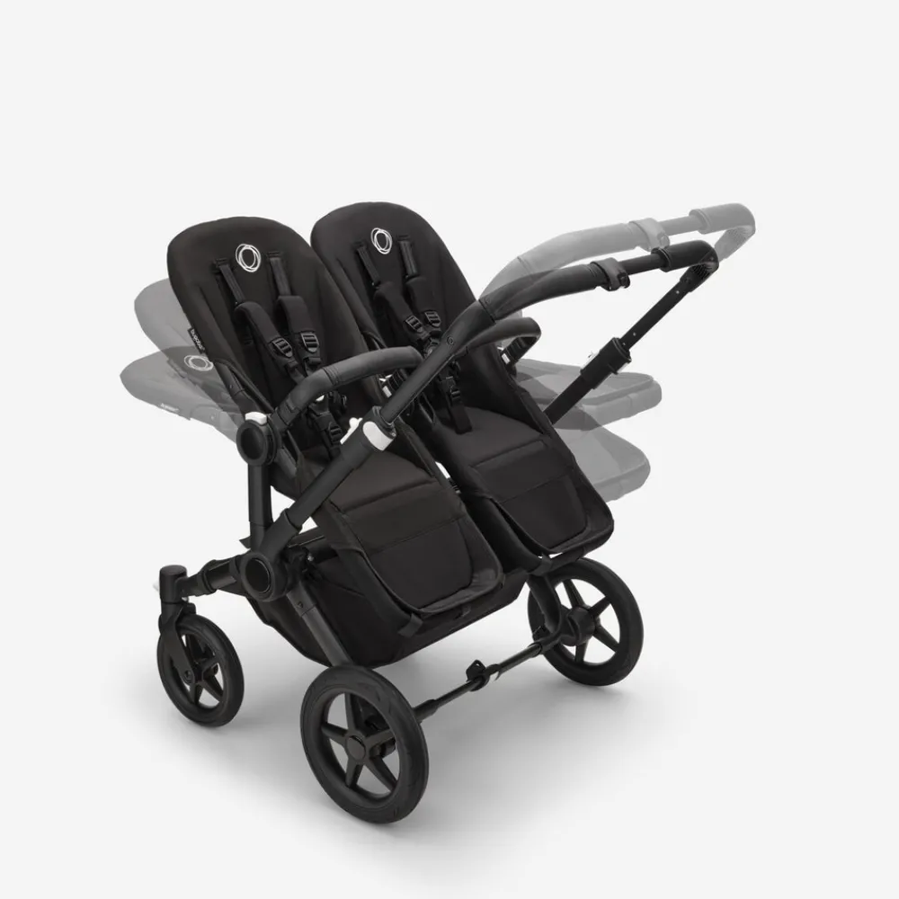 Bugaboo Donkey 5 Twin - midnight black- Søskende/Tvillingevogne
