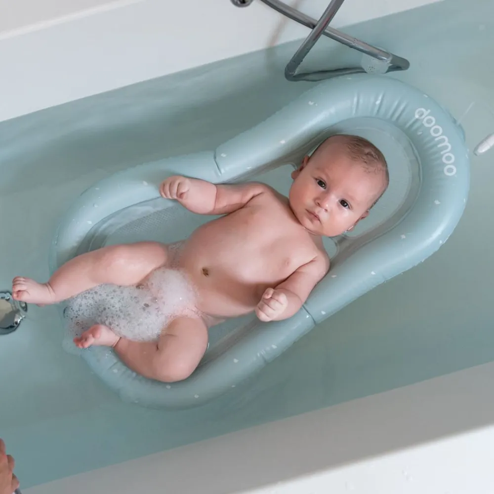 Doomoo Uppblåsbar Badmadrass Mint- Badekar, Stativer & Badestole