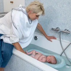 Doomoo Uppblåsbar Badmadrass Mint- Badekar, Stativer & Badestole