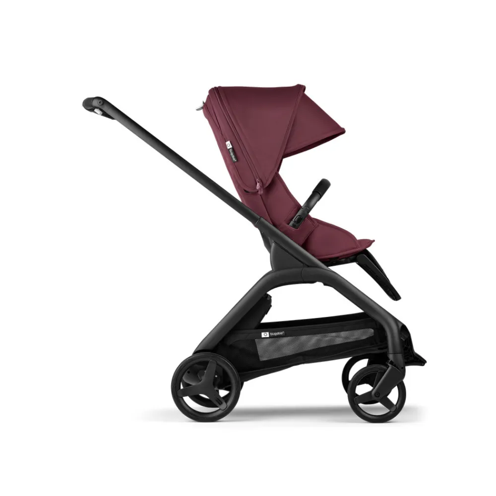 Bugaboo Dragonfly complete - black/dark cherry- Klapvogne Med Ergonomiske Sæder