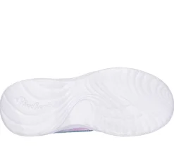 SKECHERS Dream racer wing brites - silver- Sneakers Med Blink|Sneakers Med Unik Lukning