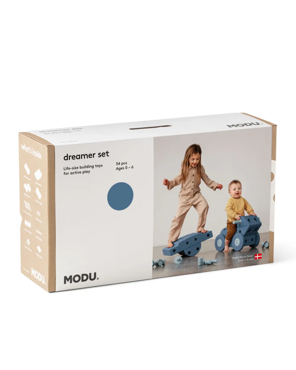 MODU Dreamer Set Deep Blue / Sky Blue- Store Byggesæt|Tumlemøbler