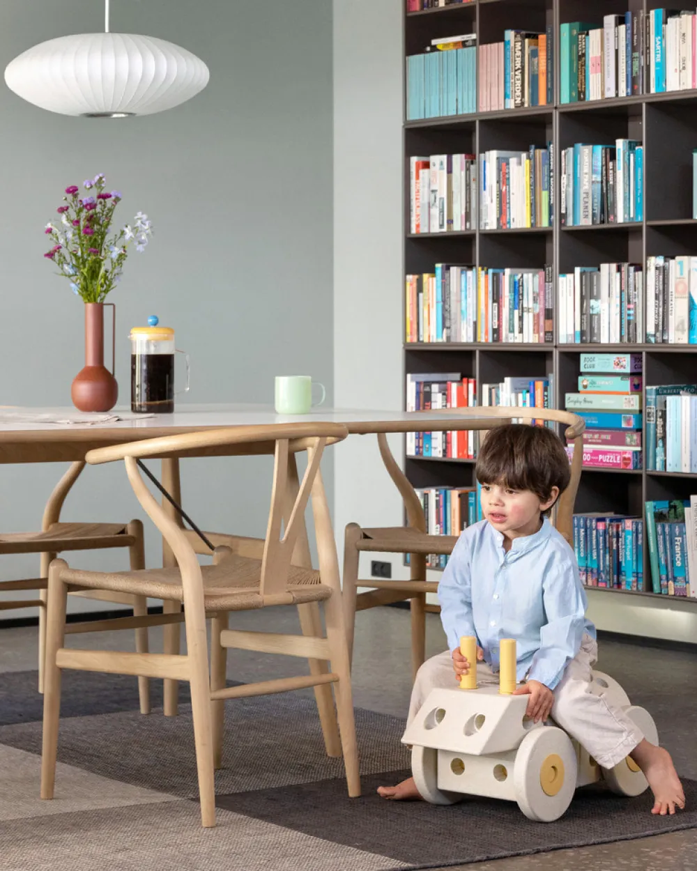 MODU Dreamer Set Sand Grey / Honey Yellow- Store Byggesæt|Tumlemøbler