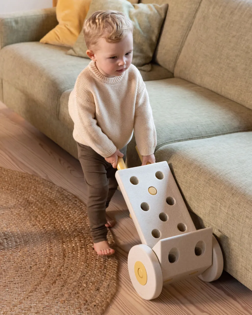 MODU Dreamer Set Sand Grey / Honey Yellow- Store Byggesæt|Tumlemøbler