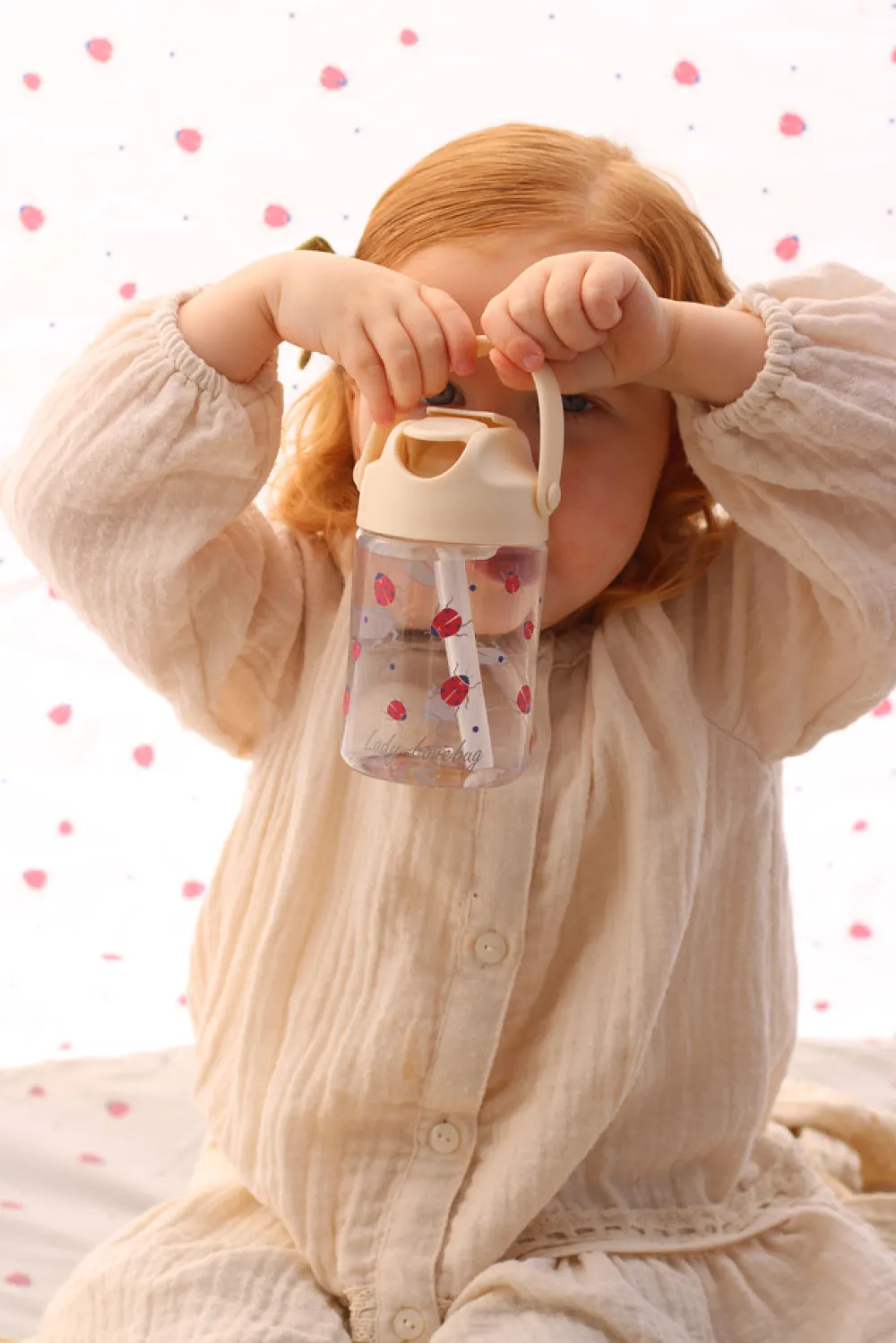 Vanilla COPENHAGEN Drikkedunk - Tritan - Ladybug - 350 ml- Madkasser & Drikkedunke