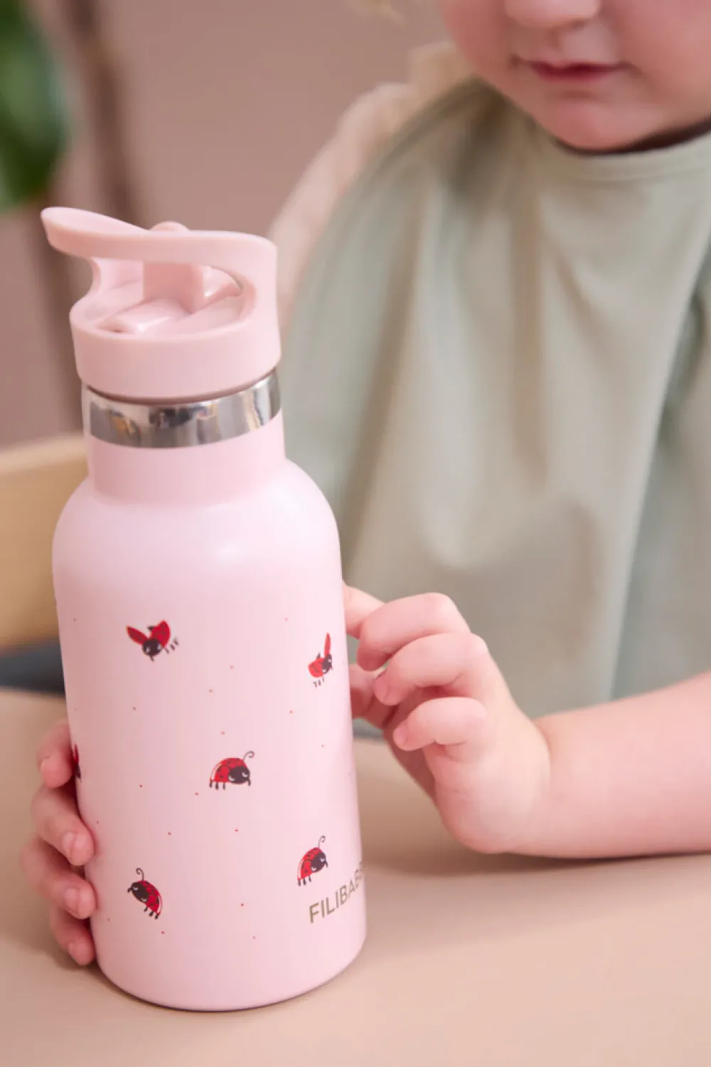 Filibabba Drikkeflaske i rustfrit stål - Lucky- Madkasser & Drikkedunke