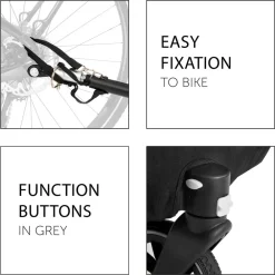 Hauck Dryk duo cykelanhænger - melange grey- Søskende/Tvillingevogne|Cykelvogne