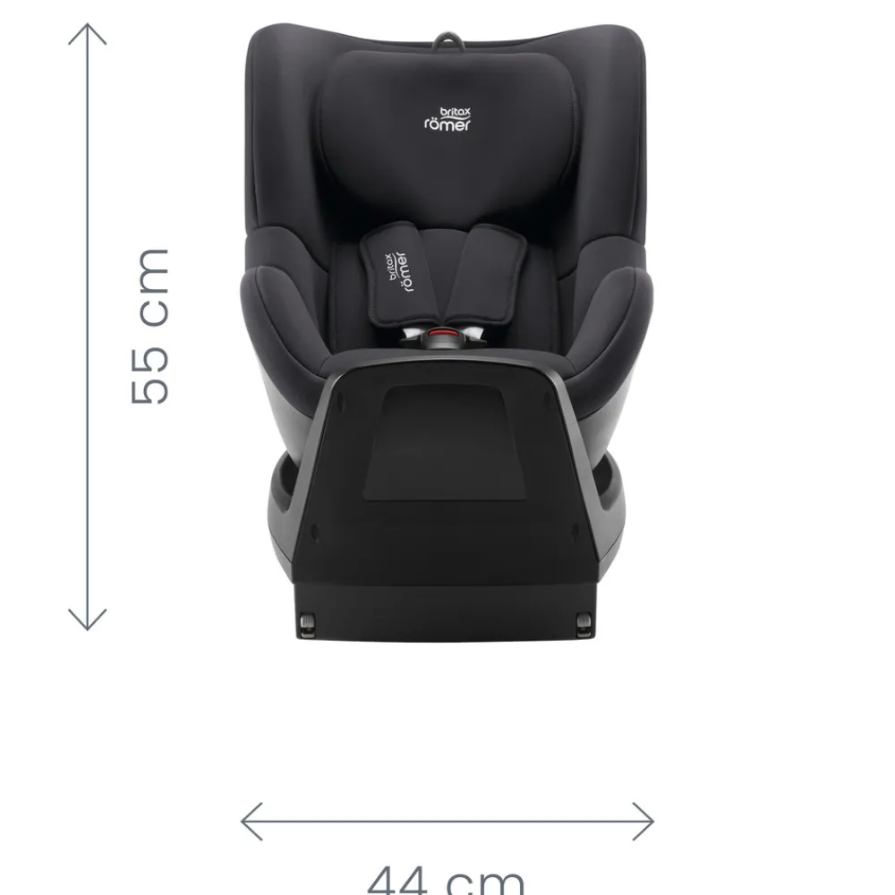 Britax Römer Dualfix M PLUS - space black- Autostole Med Integreret Baser|Autostole 61-105 Cm (3 Mdr.-4 År)