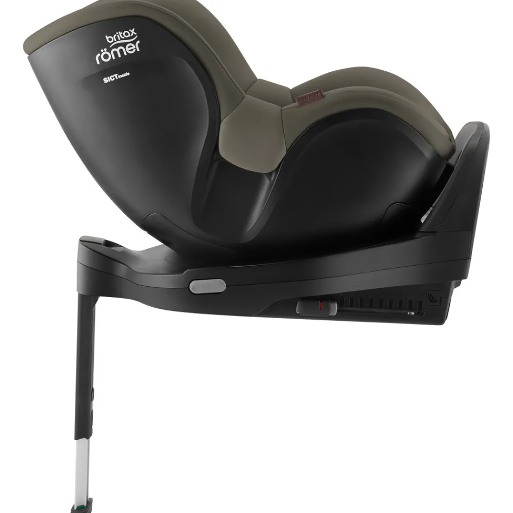 Britax Römer Dualfix Pro M Lux - Urban olive- Autostole Med Integreret Baser|Autostole 61-105 Cm (3 Mdr.-4 År)