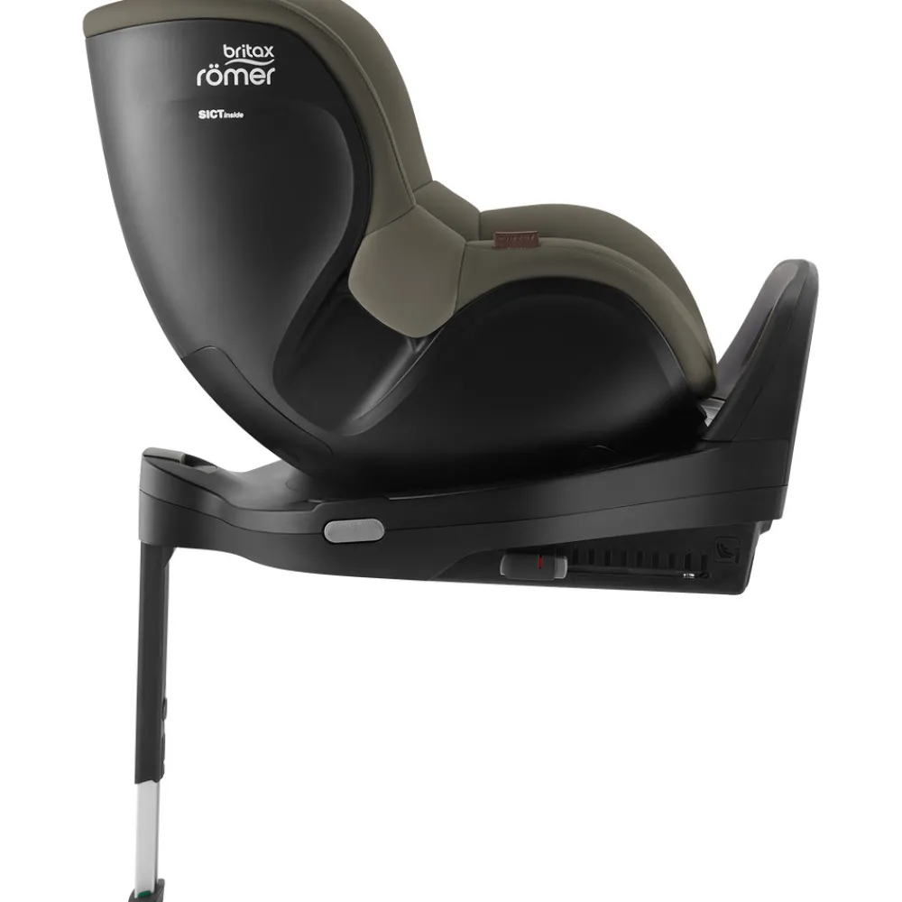 Britax Römer Dualfix Pro M Lux - Urban olive- Autostole Med Integreret Baser|Autostole 61-105 Cm (3 Mdr.-4 År)