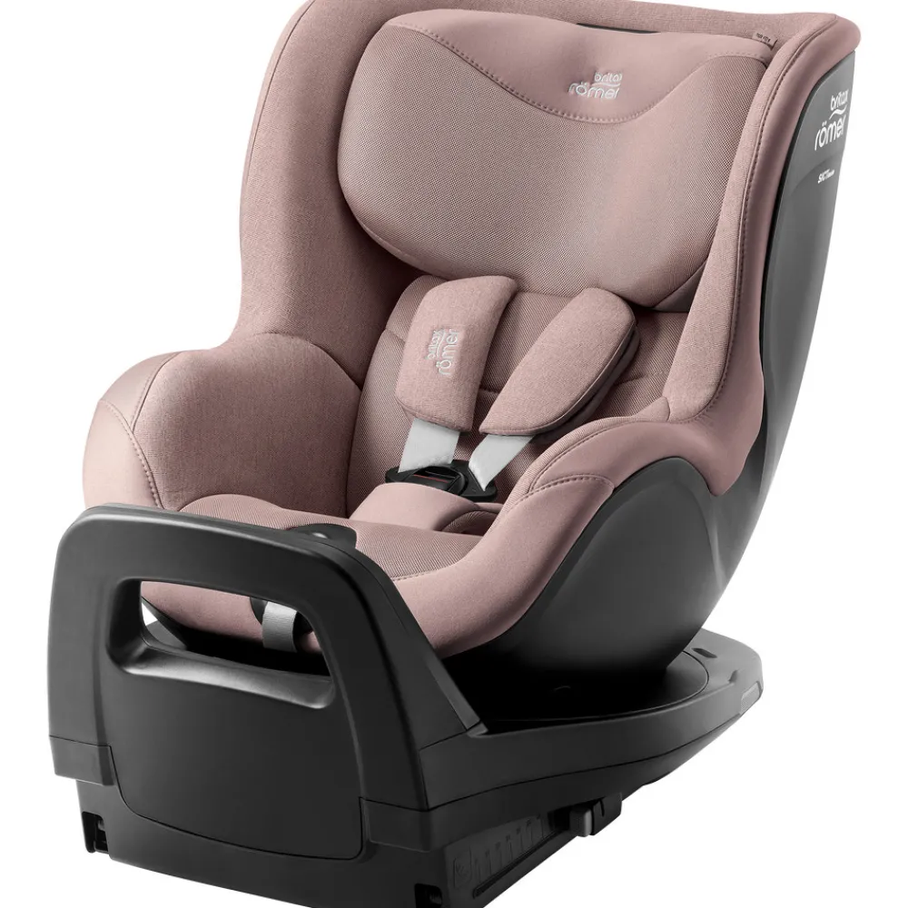 Britax Römer Dualfix Pro M Style - Dusty rose- Autostole Med Integreret Baser|Autostole 61-105 Cm (3 Mdr.-4 År)