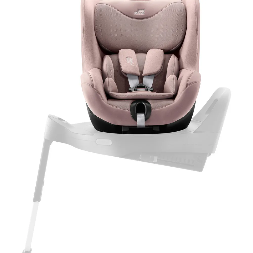 Britax Römer Dualfix 5Z Style - Dusty Rose- Autostole 61-105 Cm (3 Mdr.-4 År)