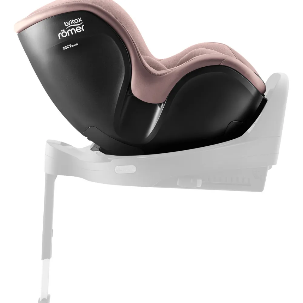 Britax Römer Dualfix 5Z Style - Dusty Rose- Autostole 61-105 Cm (3 Mdr.-4 År)