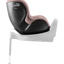 Britax Römer Dualfix 5Z Style - Dusty Rose- Autostole 61-105 Cm (3 Mdr.-4 År)