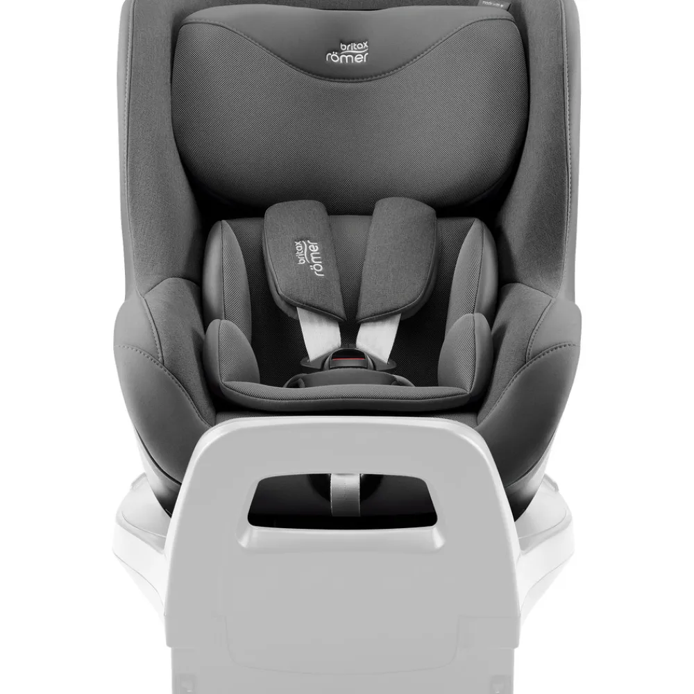 Britax Römer Dualfix 5Z Style - Mineral Grey- Autostole 61-105 Cm (3 Mdr.-4 År)