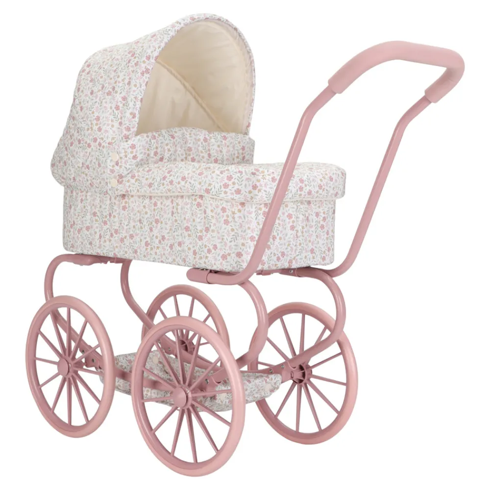 Little Dutch Dukke Barnevogn pink- Dukkevogne & Senge