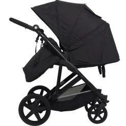 BASSON Duo Twin klapvogn Antracit- Søskende/Tvillingevogne