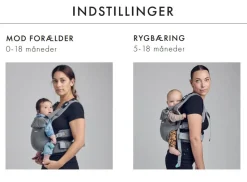 Najell Easy Soft Bæresele - Mercury Grey (jersey)- Bæreseler & Vikler