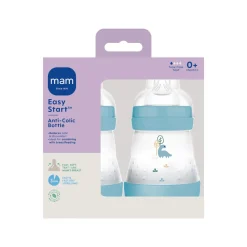 MAM Easy Start Anti-Colic 160ml 2pk Blue- Sutteflasker