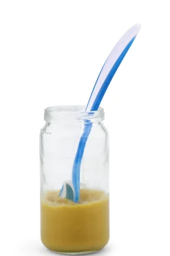 Nuvita EasyEating blå - 2 termosensitive skeer- Bestik