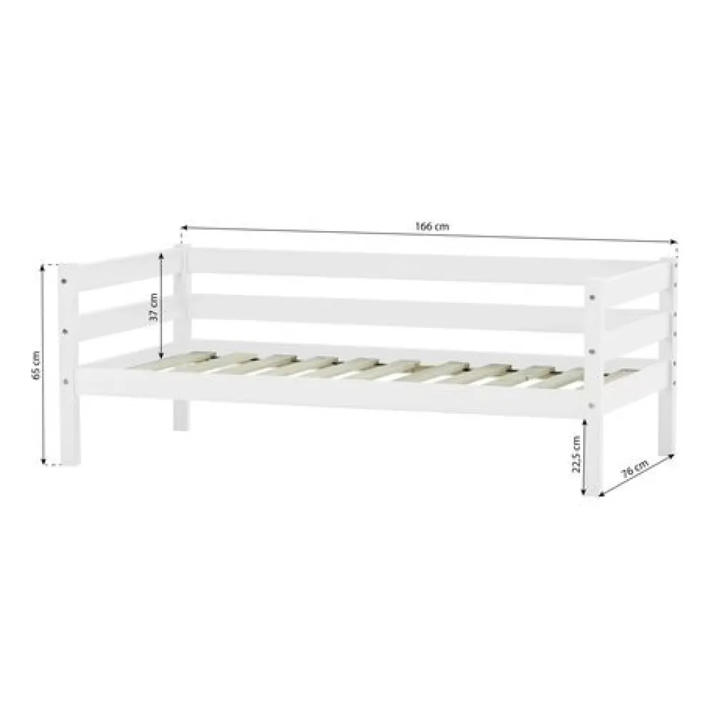 Hoppekids ECO Comfort Juniorseng hvid, med sengehest og skuffesæt-Børn Pakkeløsninger|Juniorsenge