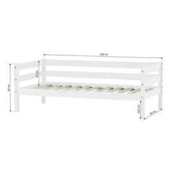 Hoppekids ECO Comfort Juniorseng hvid, med sengehest, skuffesæt og madras-Børn Pakkeløsninger|Juniorsenge