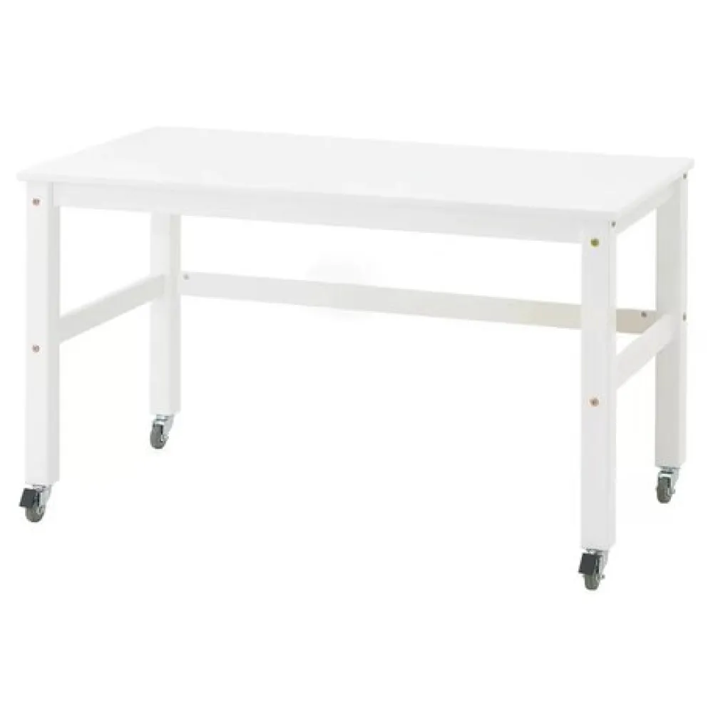 Hoppekids ECO Dream Halvhøj seng (delbar) hvid, med rumdeler og skrivebord-Børn Pakkeløsninger|Reoler