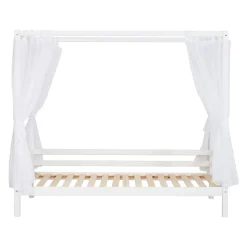 Hoppekids ECO Dream Himmelseng hvid, med himmel-Børn Pakkeløsninger|Juniorsenge