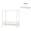 Hoppekids ECO Dream Himmelseng med madras 70x160 cm. - hvid-Børn Juniorsenge