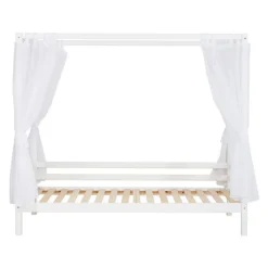 Hoppekids ECO Dream Himmelseng med madras 70x160 cm. - hvid-Børn Juniorsenge