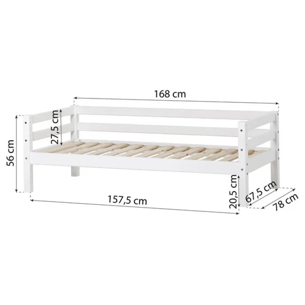 Hoppekids ECO Dream Juniorseng hvid 70x160 cm. - hvid-Børn Juniorsenge