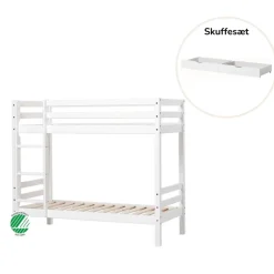 Hoppekids ECO Dream køjeseng hvid, med skuffesæt-Børn Pakkeløsninger|Juniorsenge