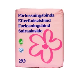 PINK FLOWER Efterfødselsbind 20 stk.- Plejeartikler Til Mor