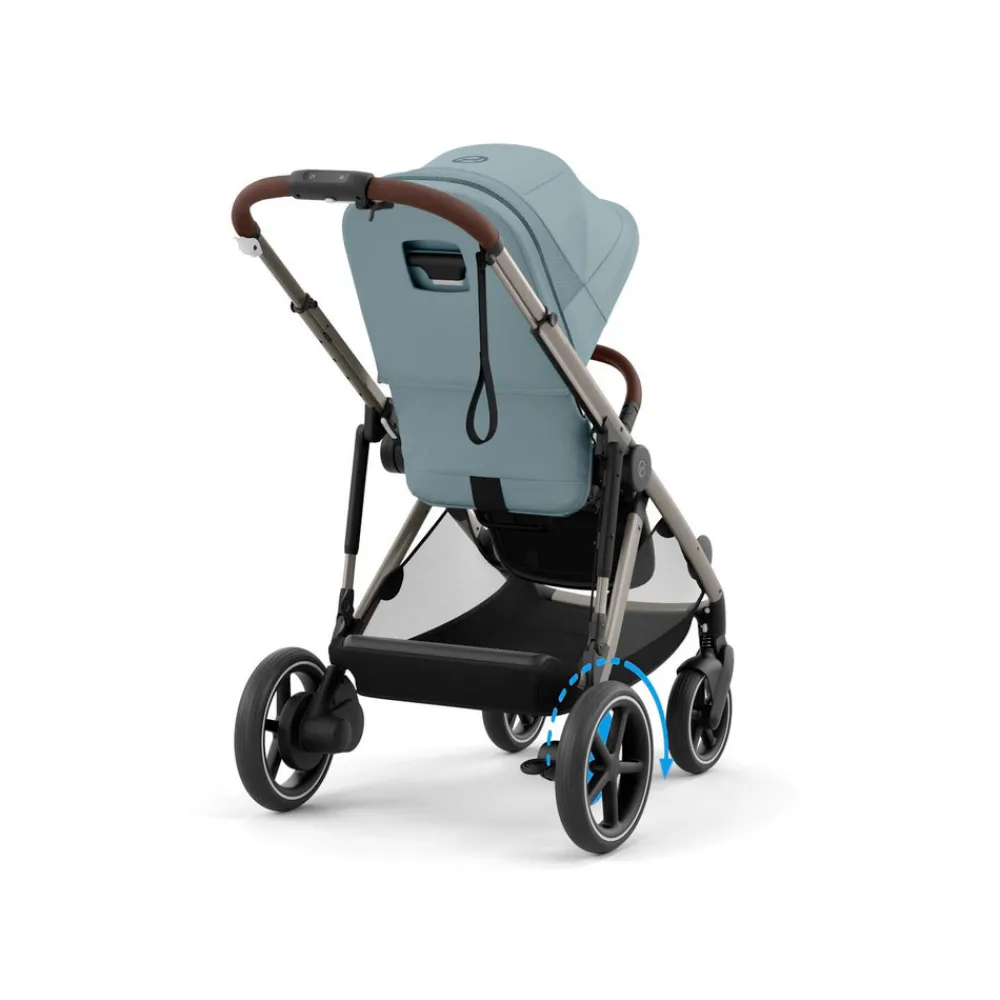 Cybex E-Gazelle S - Stormy Blue | light blue- Klapvogne Med Flade Sæder