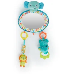 Bright Starts Elefant spejl- Legetøj Til Barnevogne & Autostole|Babyspejle