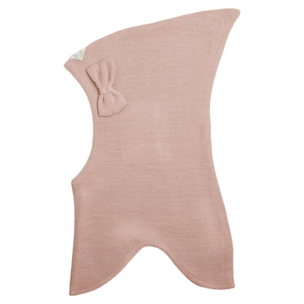 Racing kids Elefanthue m. Sløjfe - Dusty rose- Elefanthuer & Huer|Uldhuer, Uldvanter & Uldfutter