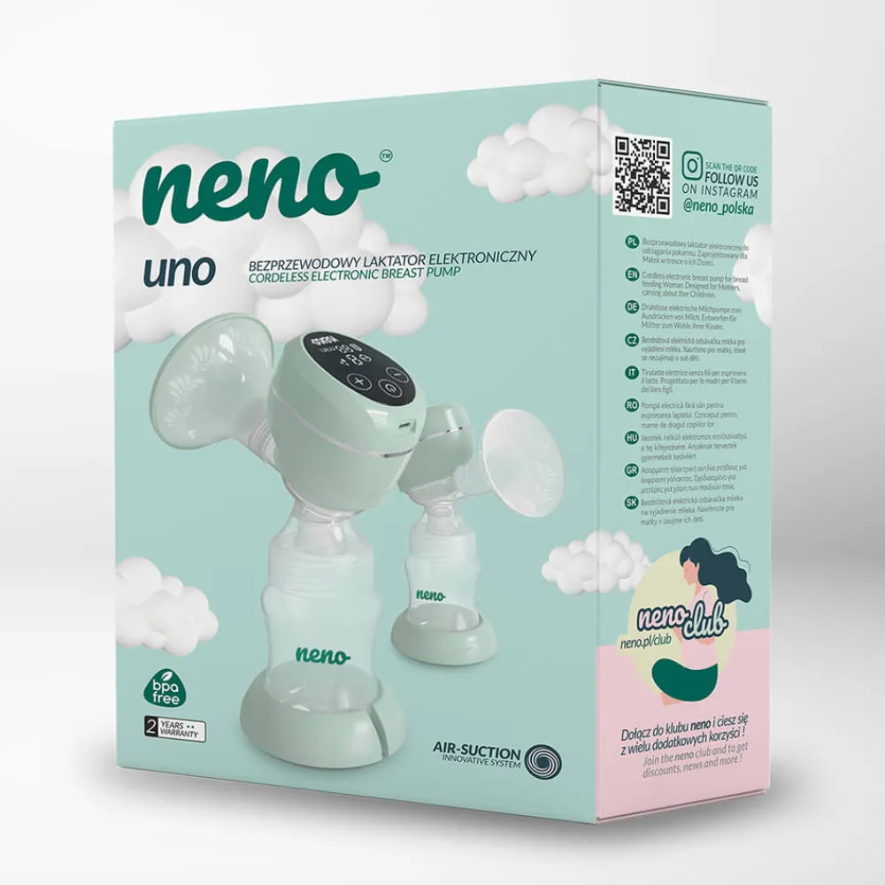 NENO Elektrisk brystpumpe single trådløs, uno- Brystpumper