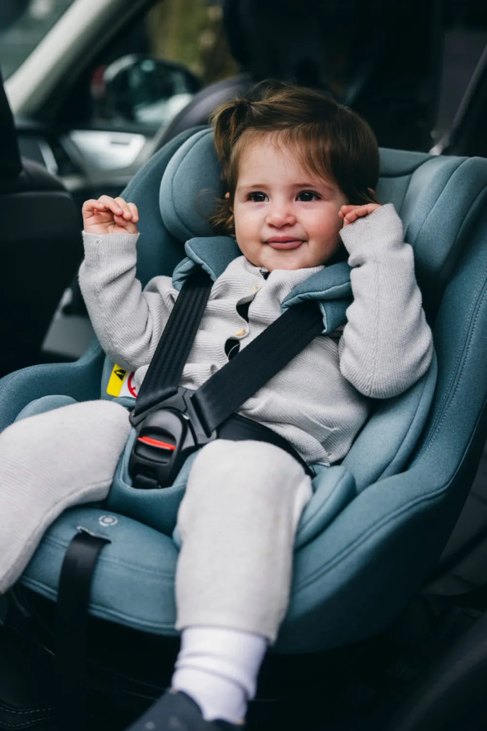 Thule Elm - Mid Blue- Autostole Uden Baser|Autostole 61-105 Cm (3 Mdr.-4 År)