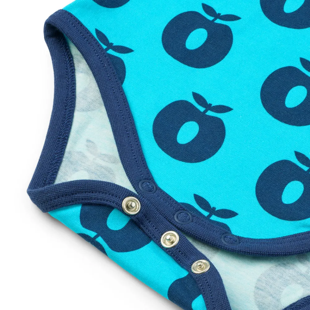 Småfolk Elstar Langærmet Body - Blue atoll- Bodystocking Langærmet