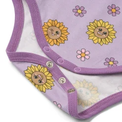 Småfolk Elstar Langærmet Body - Heather purple- Bodystocking Langærmet