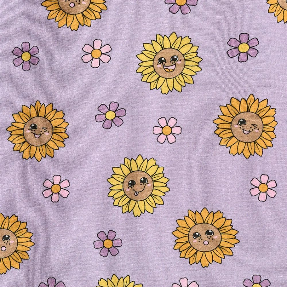 Småfolk Elstar Langærmet Body - Heather purple- Bodystocking Langærmet