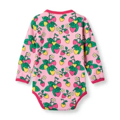 Småfolk Elstar Langærmet Body - Pink fandango- Bodystocking Langærmet